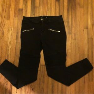 Francesca’s black Moto jeggings